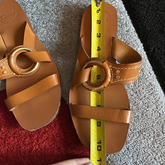 Chloe brown leather sandals size 9 EU40 - Picture 5 of 5